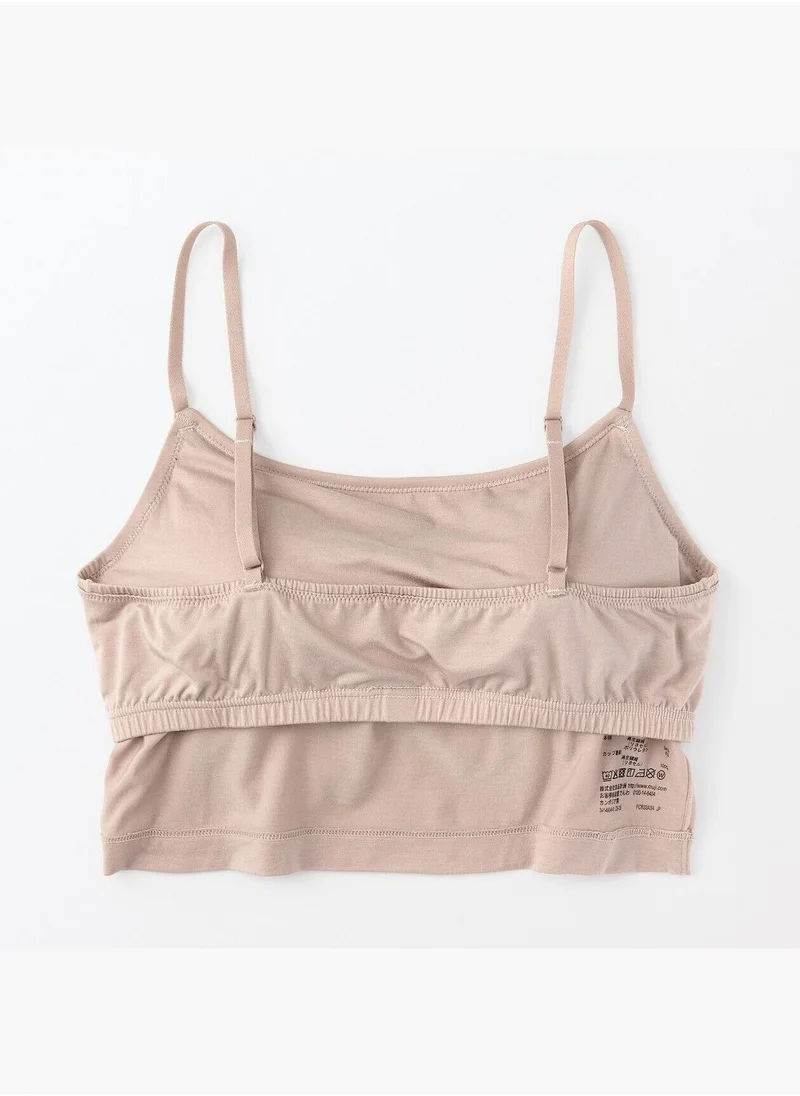 MUJI Lyocell Half Bra Camisole
