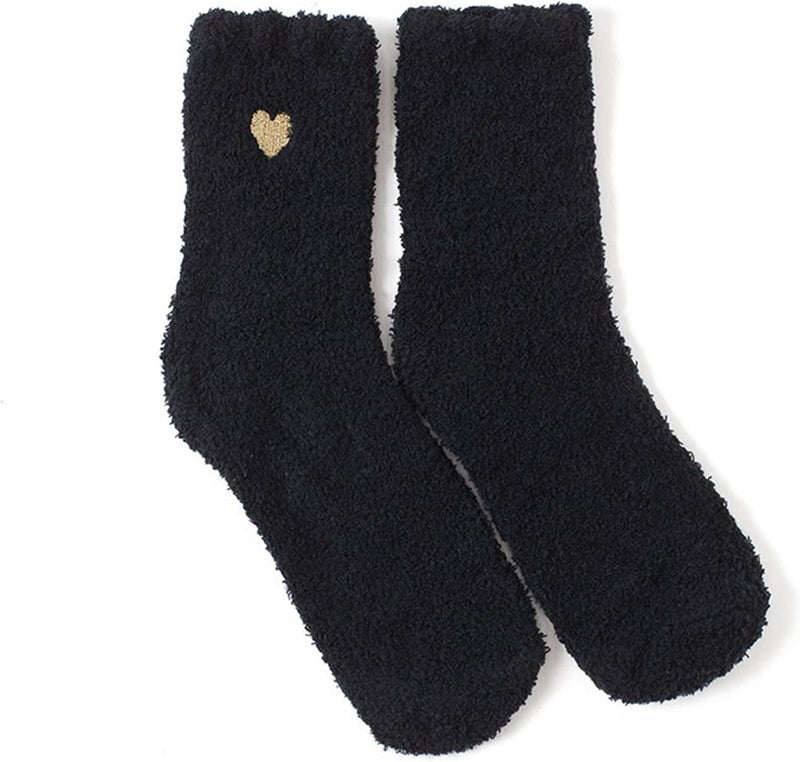 klarako 2 Pairs Women's Winter Warm Fuzzy Socks Slipper Sock Women's Soft Fuzzy Non Slip Sleeping Socks Fuzzy Socks - Image 3