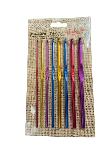 GEMSY Gemsy Knitting Crochet Hook Needle Set HardAnodized Aluminum Hook for Embroidery Ultimate Sewing Craft Sweater Woolen Cloth Yarn Thread Quality Needles Kit for Knitting DIY Set of 8 - Image 2
