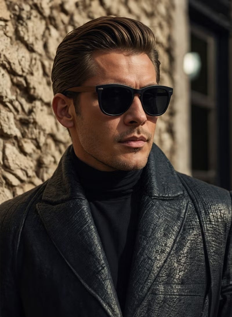 Veil Sunglasses for Men Women Polarized with Handmade Natural Wood Frames UV400 Protection - Image 5