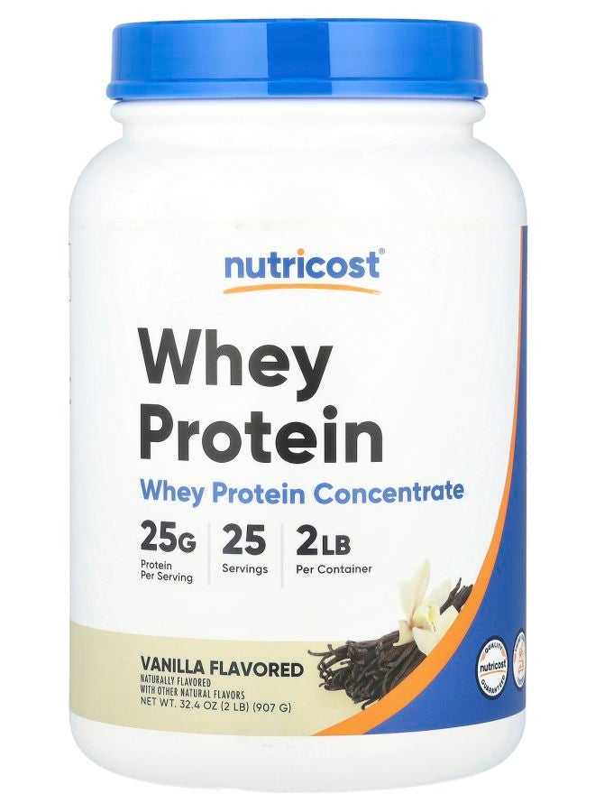 Nutricost Whey Protein Concentrate Vanilla 2 lbs (907 g) - Image 1
