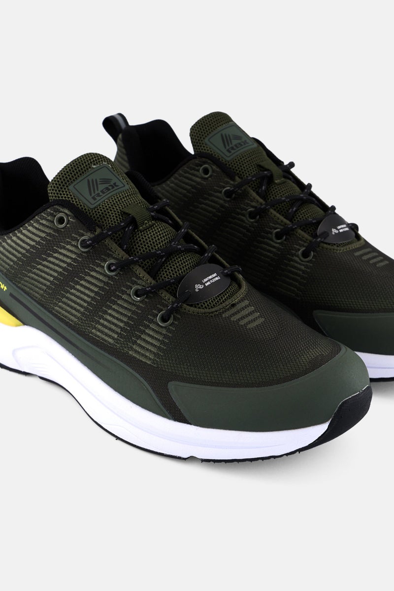 RBX Men Lace Up Outdoor Shoes, Olive - Image 3