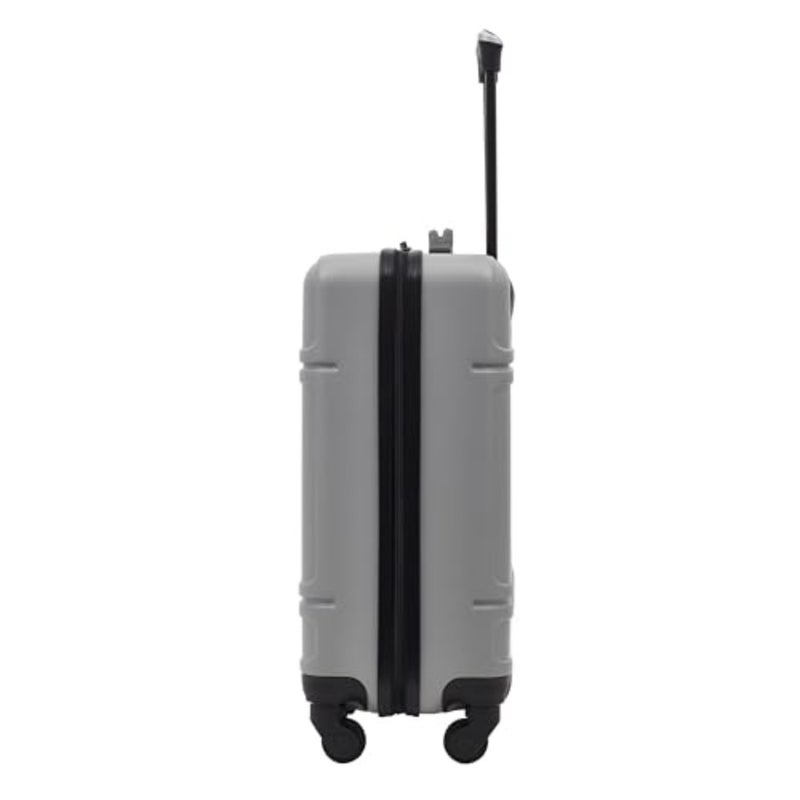 Skyline 20 Carry-on Spinner Luggage for air travel, polycarbonate shell in matte navy blue with scratch-resistant surface and 360 dual-wheel mobility - Image 3