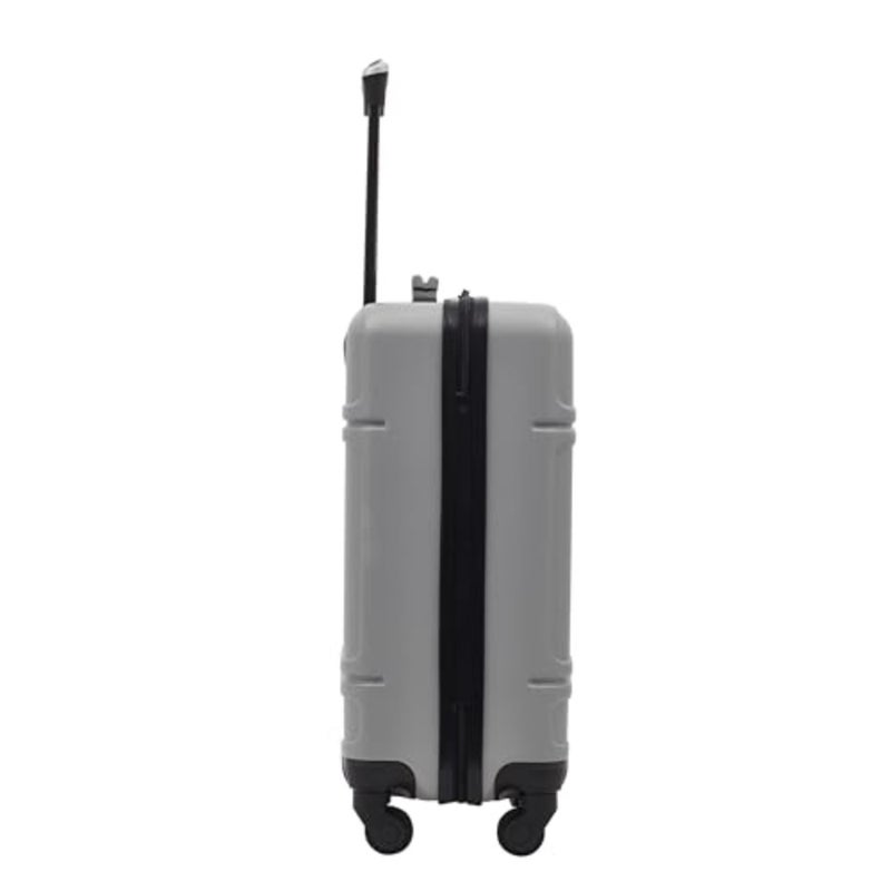 Skyline 20 Carry-on Spinner Luggage for air travel, polycarbonate shell in matte navy blue with scratch-resistant surface and 360 dual-wheel mobility - Image 5