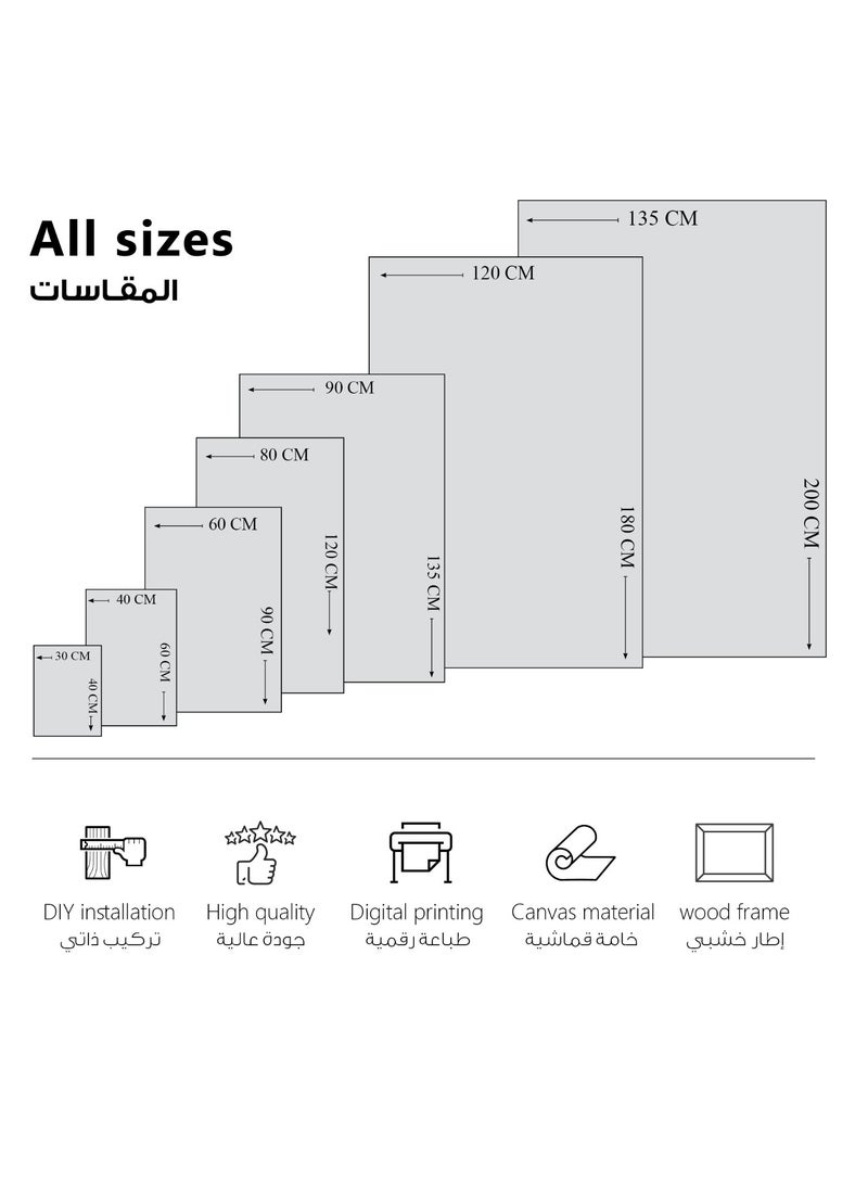 مودكلاس لوحة كيلوا زولديك جدارية بإطار خشبي - Image 4