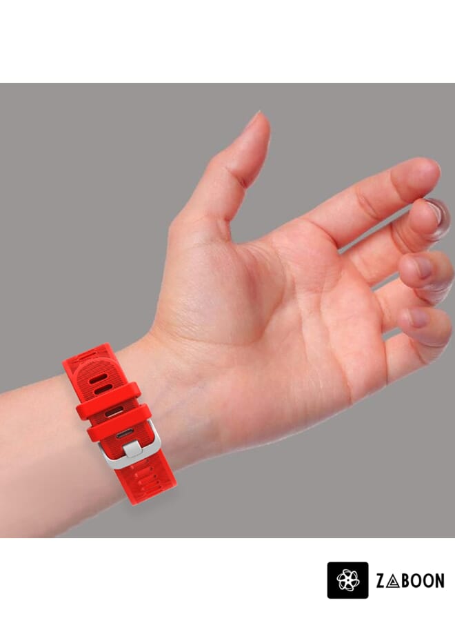 Zaboon Amazfit T-Rex / T-Rex Pro / Ares Twill Silicone Watch Band - Image 4
