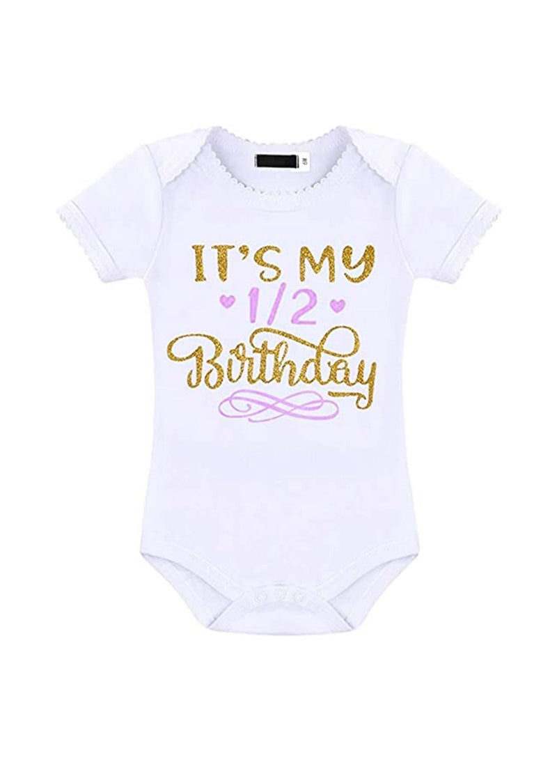 We Happy Half Year Birthday Party Fancy Dress Photography Costume Prop 4 Pcs Set - Image 2
