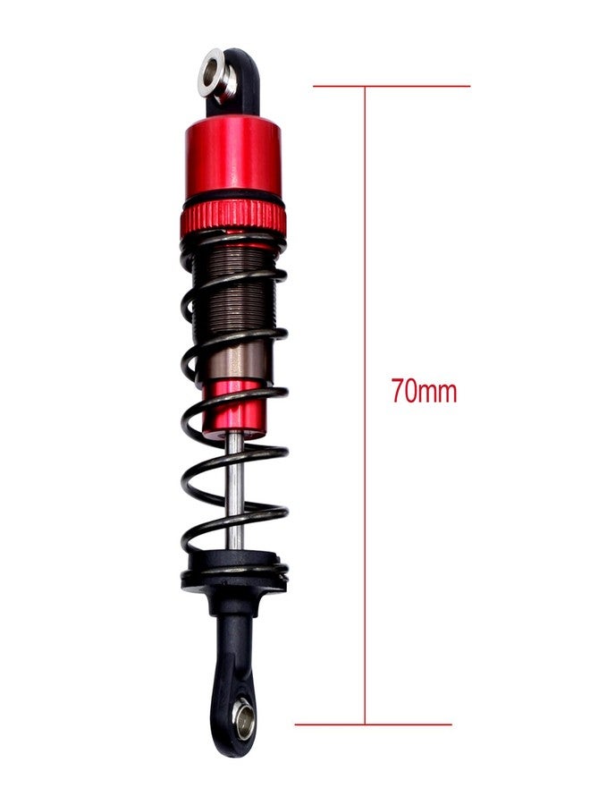 HOBOHY 70mm RC Oil Shock Absorber Damper Kit for Tamiya CC01 WR02 Axial SCX10 D90 HPI HSP 1/10 RC Car Upgrade Parts (Red) - Image 2