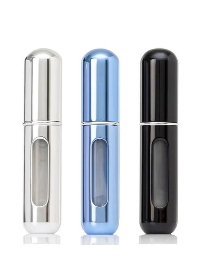 3 PCS Portable Mini Refillable Perfume Atomizer Bottle, Travel Spray Perfume Bottles, Scent Pump Case Refillable Perfume Spray -5ml - multicolour - Image 1