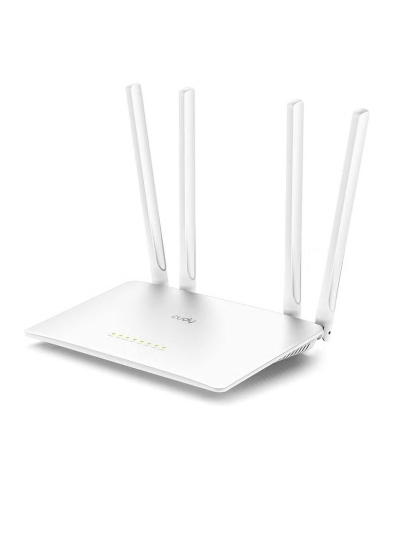 cudy Kodi AC1200 Smart WiFi Extender, WiFi Extender, Access Point, WISP, Dual Band 5GHz, 10/100Mbps LAN, 4x5dBi Antennas, VPN, Guest WiFi, AP Mode, WR1200 - Image 1