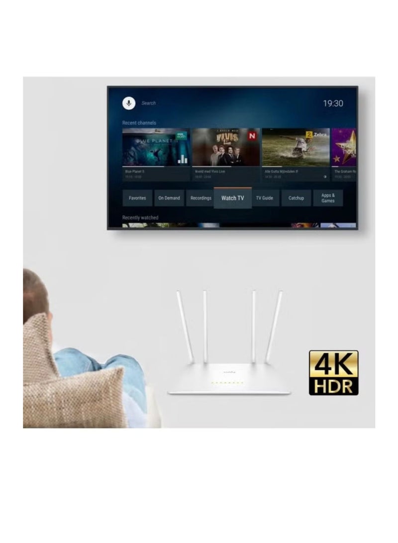 cudy Kodi AC1200 Smart WiFi Extender, WiFi Extender, Access Point, WISP, Dual Band 5GHz, 10/100Mbps LAN, 4x5dBi Antennas, VPN, Guest WiFi, AP Mode, WR1200 - Image 4