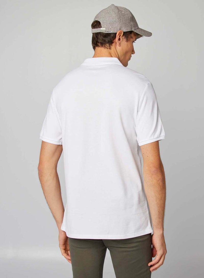 Kiabi cotton-pique-polo-shirt-white-7 - Image 4