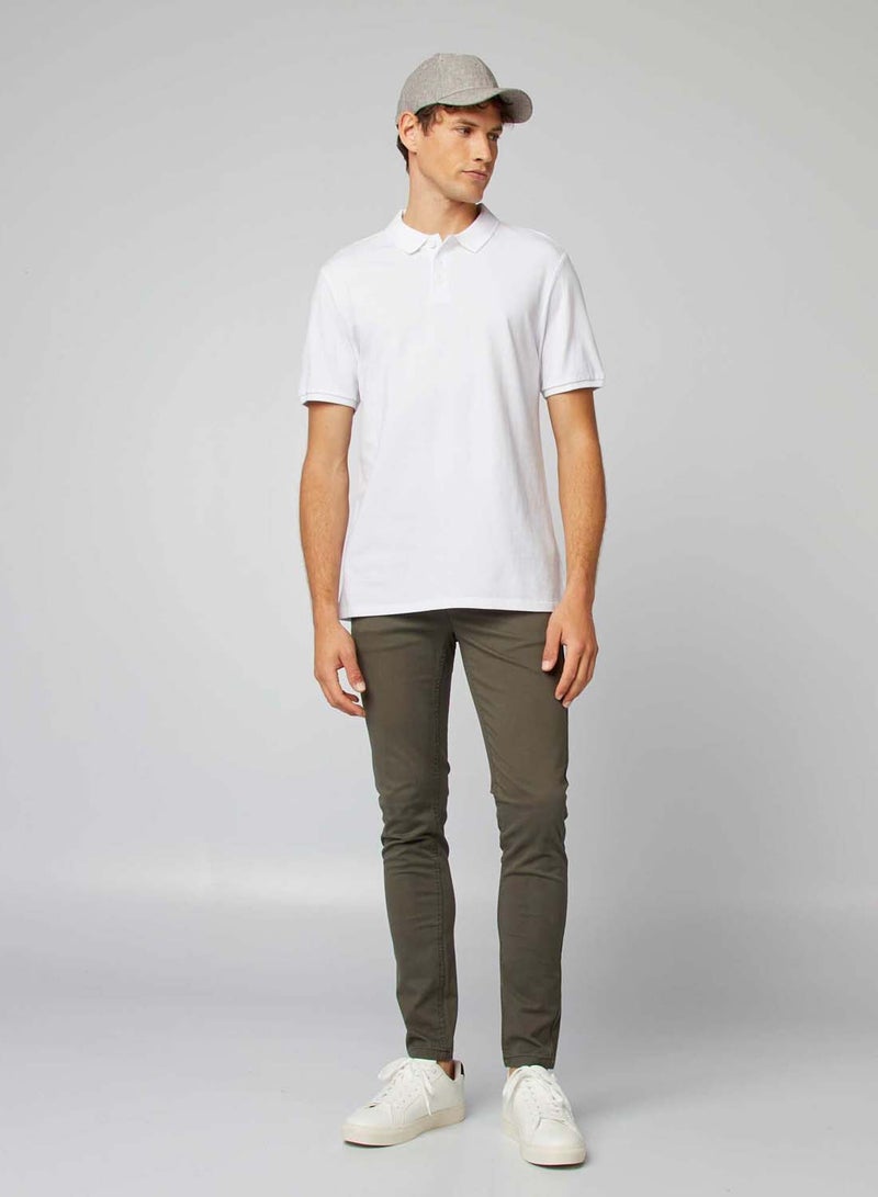 Kiabi cotton-pique-polo-shirt-white-7 - Image 2