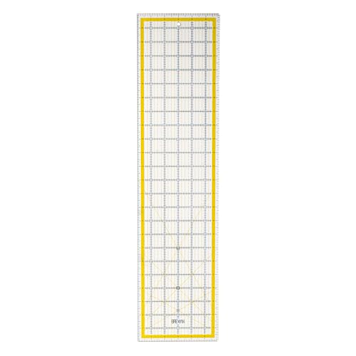 Breman Precision Quilting Rulers – 6x24 Inch Clear Acrylic Rulers for Quilting and Sewing – Laser-Cut Edge, Easy-Read Grid Lines, Angled Markers – Fabric Guide for Left & Right-Handed Users - Image 1