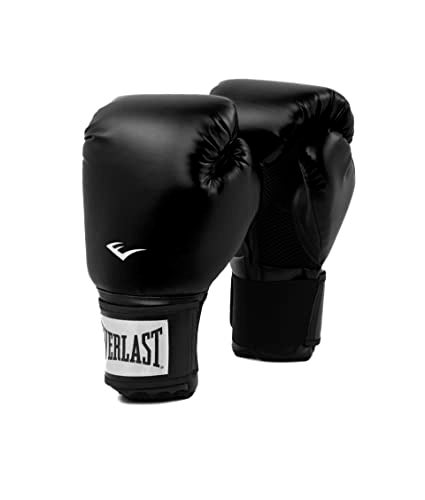 Everlast Prostyle 2 Boxing Gloves Classic Fight Training Gloves for Men and Women Secure Fit Hook and Loop with Wrist Support Heavy Bag Fitness Training 16 oz Black - Image 1