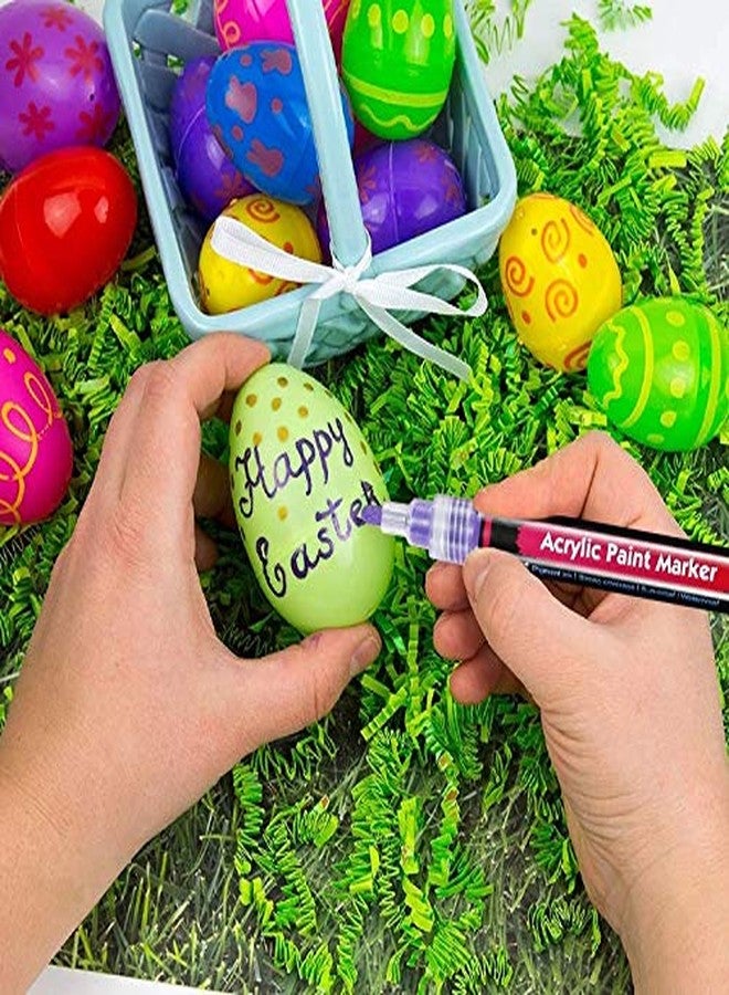 PATHOS INDIA Reversible Tip Acrylic Paint Markers Pen, Art Permanent Paint Pens for Painting on Rock, Glass, Canvas, Fabric, Metal, Wood, Ceramic, Easter Egg, DIY Craft (12 Colors) - Image 4