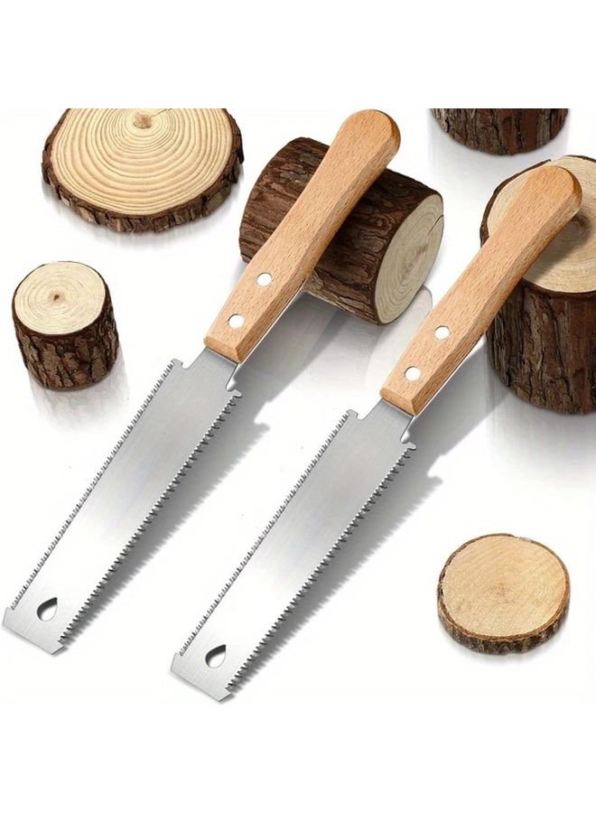 1pc Japanese Flush Cut Hand Saw Double Edge TPI 17 14 Woodworking Tool - Image 3