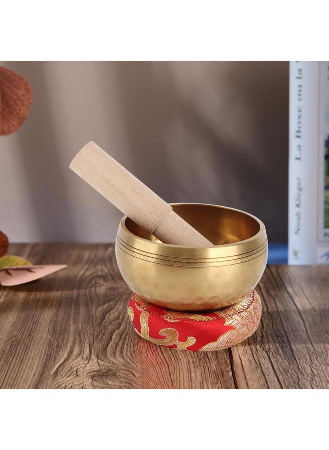Thoraya Buddha Sound Bowl Set Portable Metal Meditation Singing Bowl with Cushion and Wooden Striker for Yoga Spiritual Healing  - Image 2