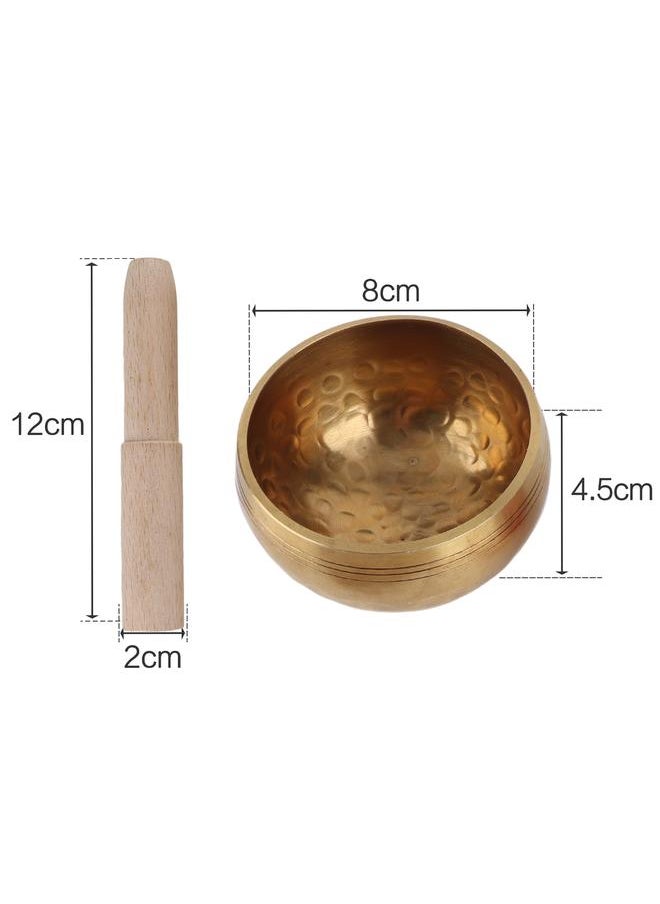 Thoraya Buddha Sound Bowl Set Portable Metal Meditation Singing Bowl with Cushion and Wooden Striker for Yoga Spiritual Healing  - Image 1