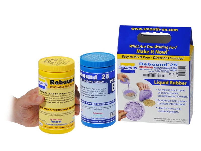 Smooth-On Rebound™ 25 Brushable Platinum Cure Silicone Rubber for Mold Making - Pint Unit - Image 1