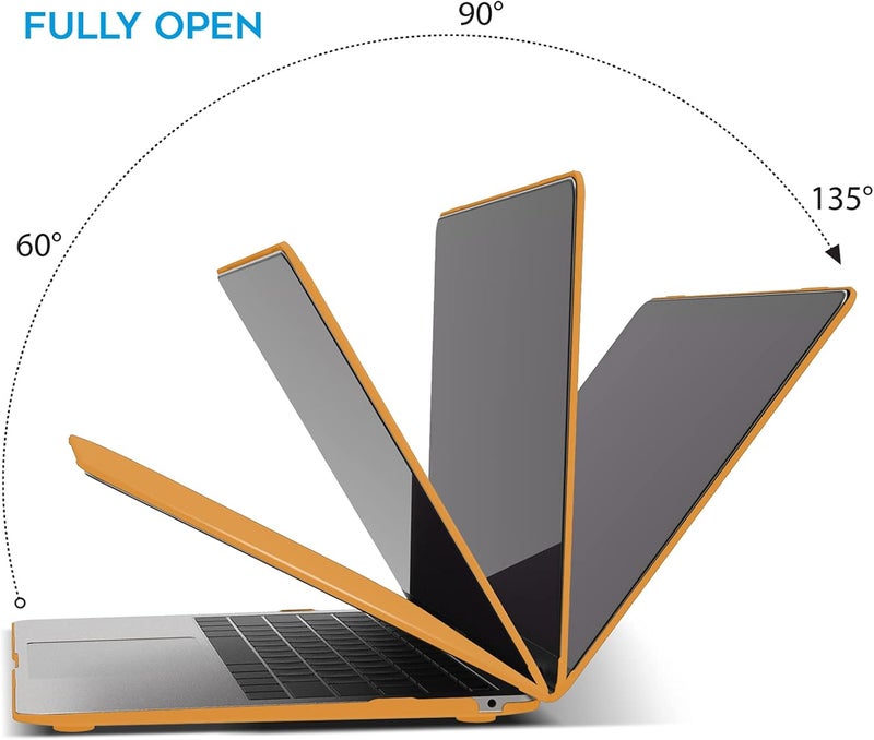 I Benzer Compatible with New MacBook Air 13 inch Case 2022 2021 2020 M1 A2337 A2179 A1932, Plastic Hard Shell Case with Keyboard Cover for Mac Retina Display with Touch ID, Marigold, MAT13-MAGD+1 - Image 5