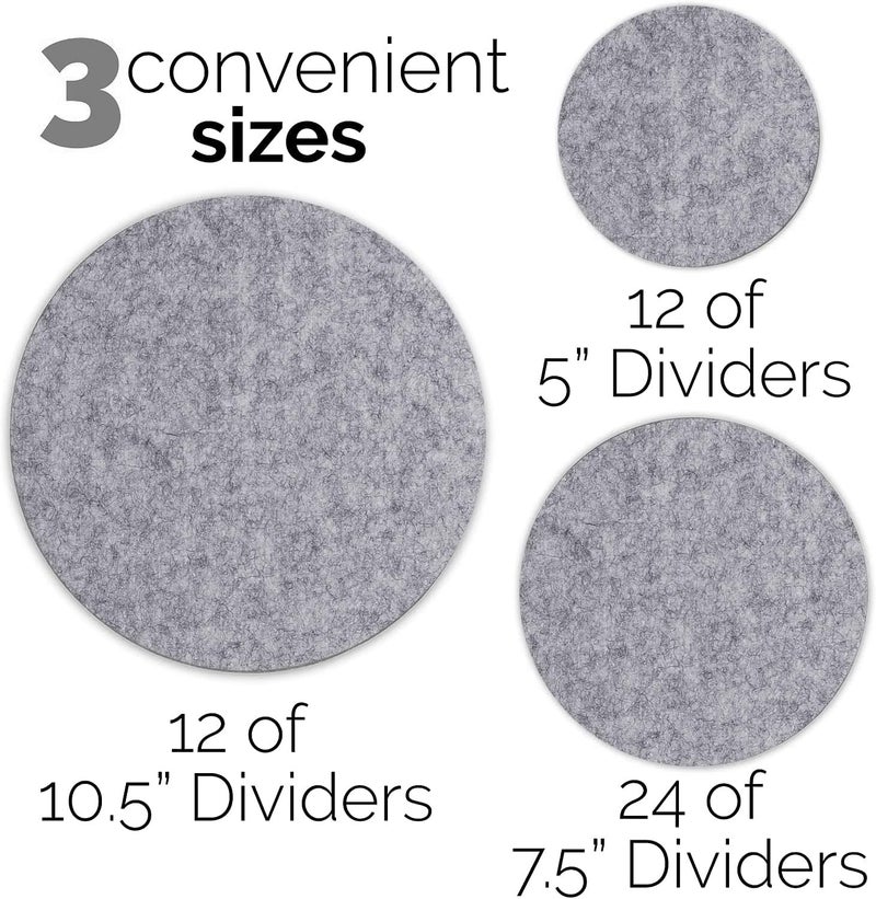 Feltectors Felt Plate China Storage Dividers Dish Protectors GREY 48 - Image 2
