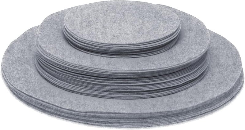 Feltectors Felt Plate China Storage Dividers Dish Protectors GREY 48 - Image 1