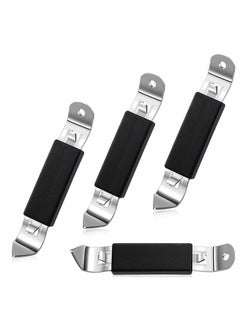 Y&D Magnetic Bottle Openers Classic Stainless Steel Punch Opener Can Tapper with Magnet for Camping and Traveling (Black, 4 Pieces)  - Image 1