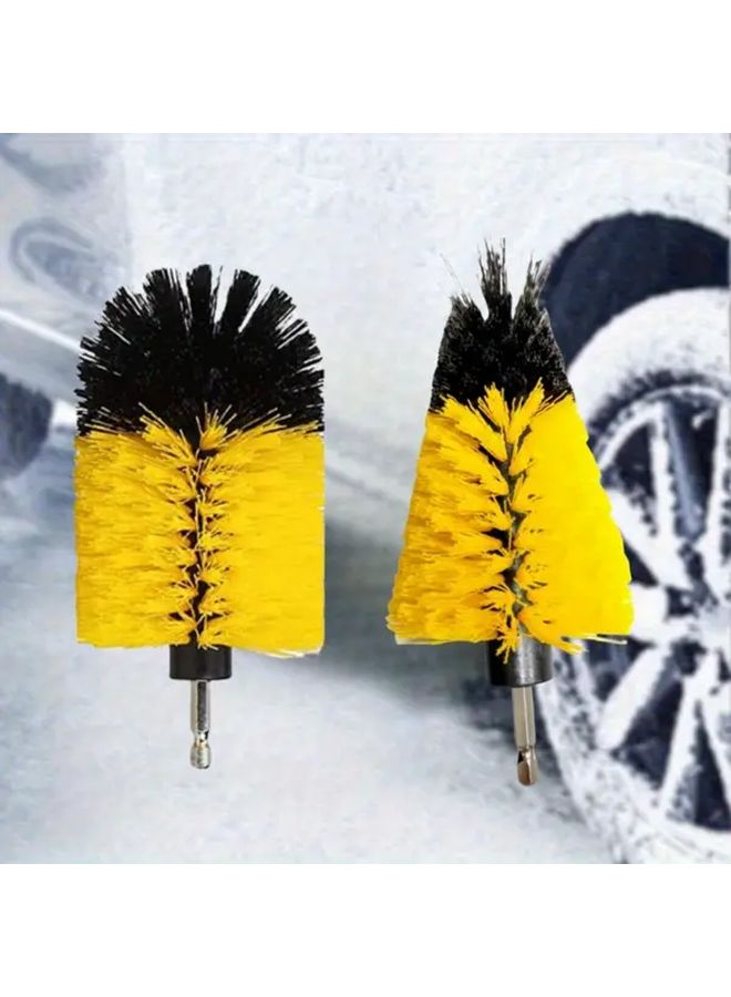 2pcs Car Drill Scrubber Brush Head Detailing Tool Wheel Cleaner Power Scrubber - Image 5
