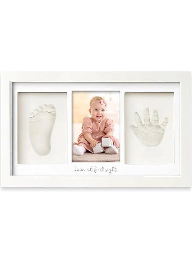 MIXDE 0TO1 Baby Handprint Footprint Kit, Keepsake Photo Frame for Newborn Boys & Girls, Baby Gifts,Personalized Baby Milestone Gift, Nursery Decor,Baby Shower Gifts for Girls Boys  - Image 1