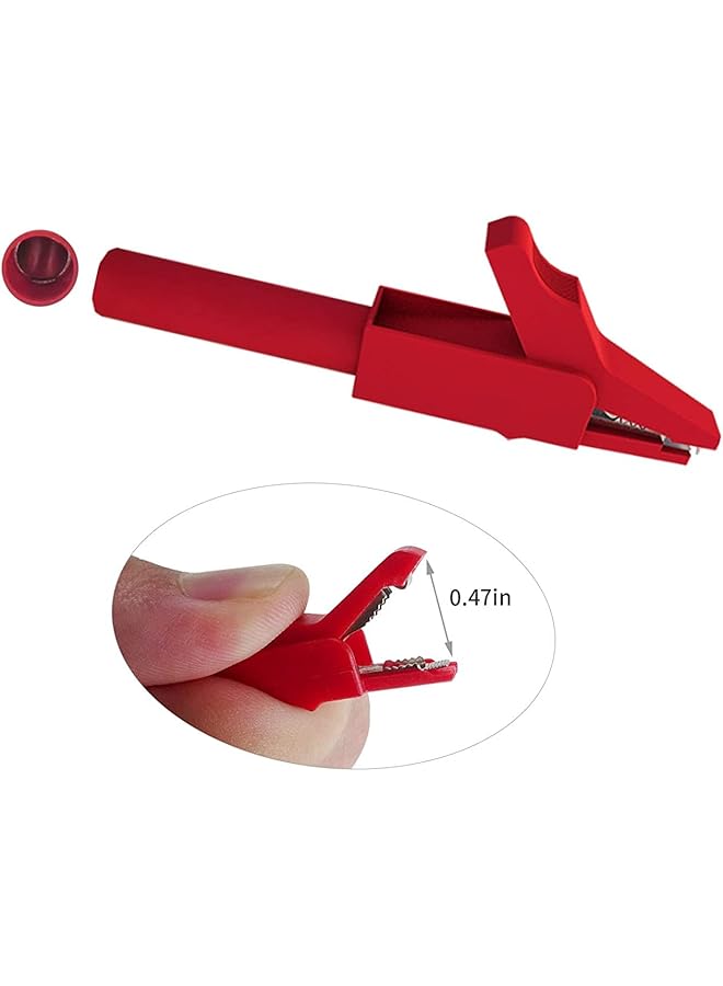 SYOSI Circuit Testers, Banana To Banana Plug Test Leads Kit, With Alligator Clips Insulation Wire, For Multimeter Automotive Diagnostic Testing, 4Mm - Image 3