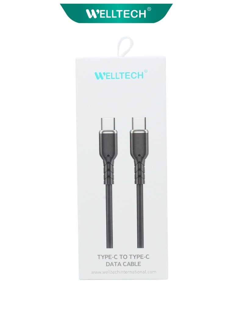 WELLTECH Type C to Type C Fast Charging Cable High Speed Data Cable USB C Cable for Android Laptop Tablet Power Bank Durable Charging Cable WELLTECH STAR50 - Image 4