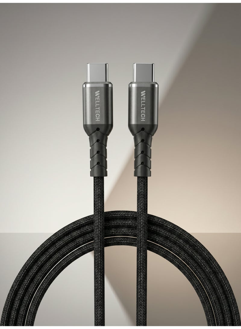 WELLTECH Type C to Type C Fast Charging Cable High Speed Data Cable USB C Cable for Android Laptop Tablet Power Bank Durable Charging Cable WELLTECH STAR50 - Image 5