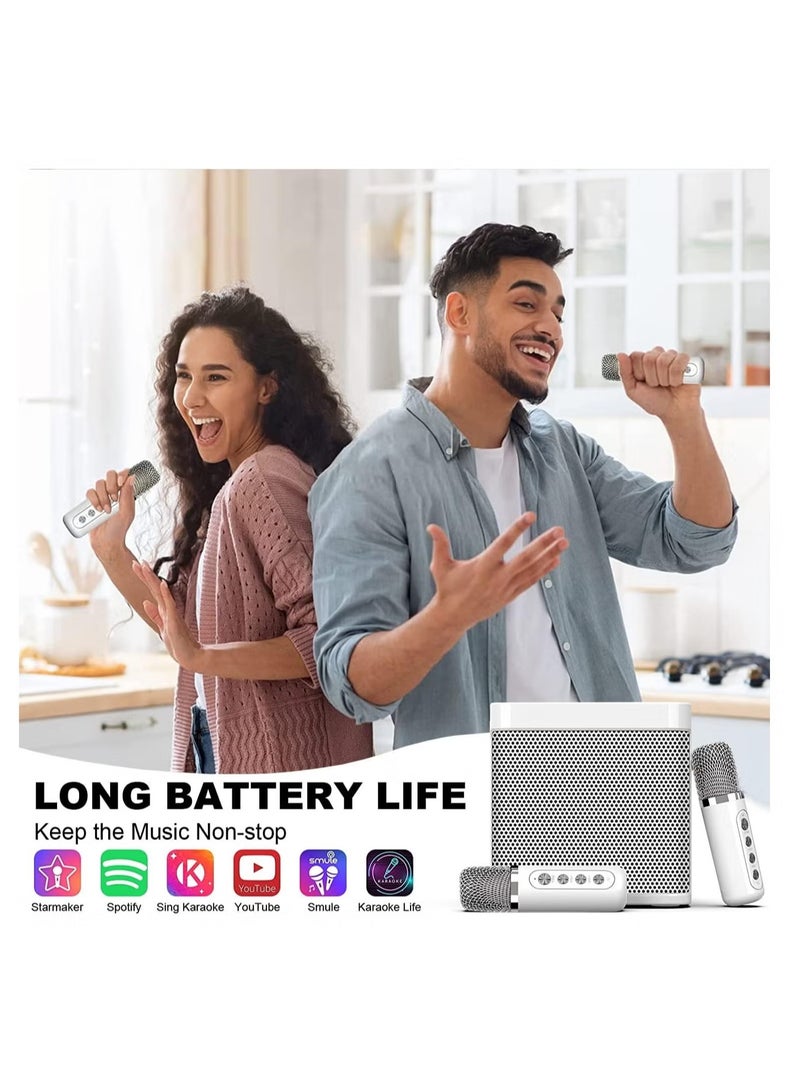 TIGER Karaoke Machine with 2 Wireless Microphones for Adults & Kids | Portable Bluetooth Speaker PA System | Singing Machine with Echo & Vocal Cut | Supports TF, AUX-in for Home Party, Meetings & Events - Image 3