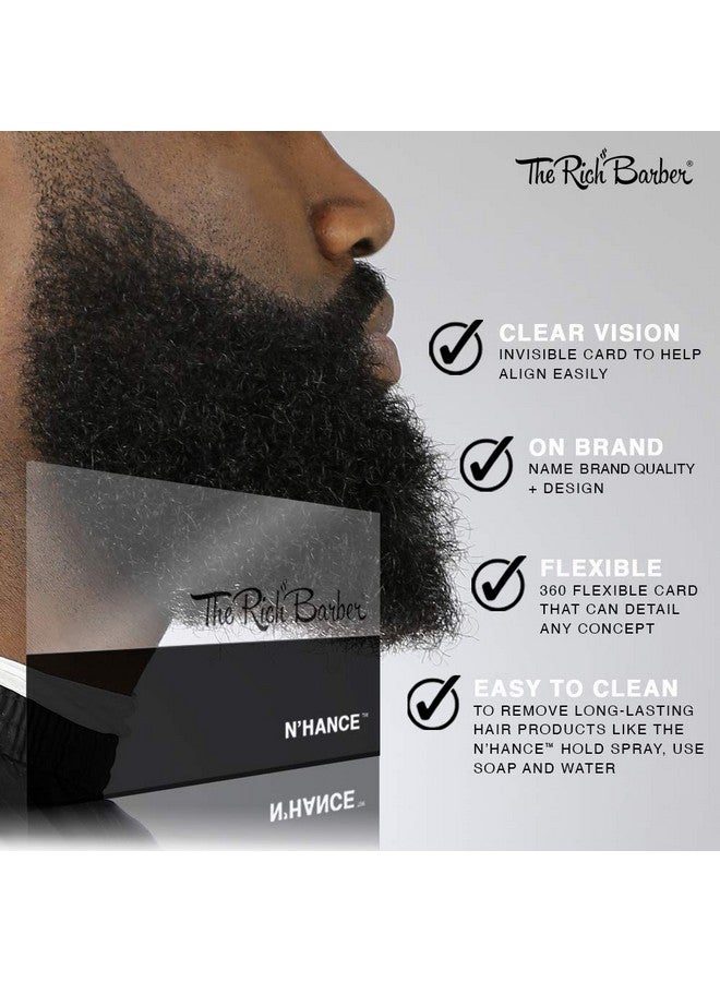 The Rich Barber The Rich Barber N'Hance Hair Building Fiber Application Cards, 5 Pack - Hairline Line Up & Enhancement Applicator Tool - Works with All Hair Building Fibers - For Barbers & Personal Use  - Image 5