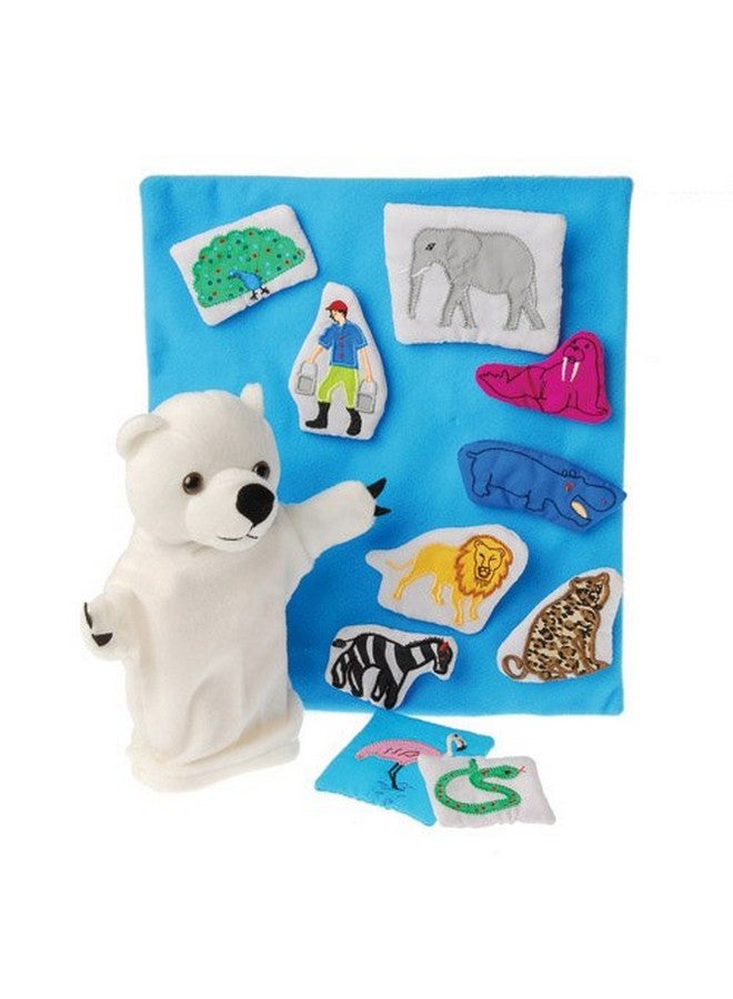 Constructive Playthings Polar Bear What Do You Hear Puppet and Prop Set for Children, 12-Piece with Bag, Ages 2 Years and Up (MTC-187) - Image 2