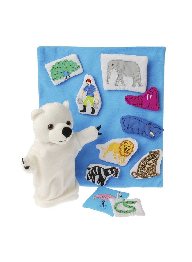 Constructive Playthings Polar Bear What Do You Hear Puppet and Prop Set for Children, 12-Piece with Bag, Ages 2 Years and Up (MTC-187) - Image 1