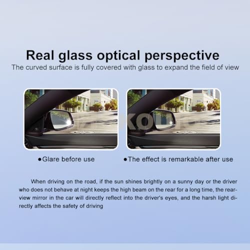 SKOUIO Passenger Side Mirror Replacement Glass for TOYOTA Corolla 2020-2024,Camry 2018-2024,Prius 2016-2022,Backing Plate Power Heated right Side Mirror Glass for TOYOTA Camry,Corolla,Prius - Image 5
