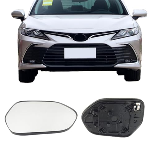 SKOUIO Passenger Side Mirror Replacement Glass for TOYOTA Corolla 2020-2024,Camry 2018-2024,Prius 2016-2022,Backing Plate Power Heated right Side Mirror Glass for TOYOTA Camry,Corolla,Prius - Image 1