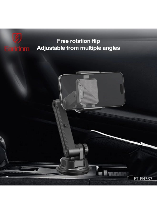 Earldom ET-EH337 Adjustable Car Phone Holder for Cup Holder, 360° Rotatable Mount Compatible with Smartphones - Black - Image 3