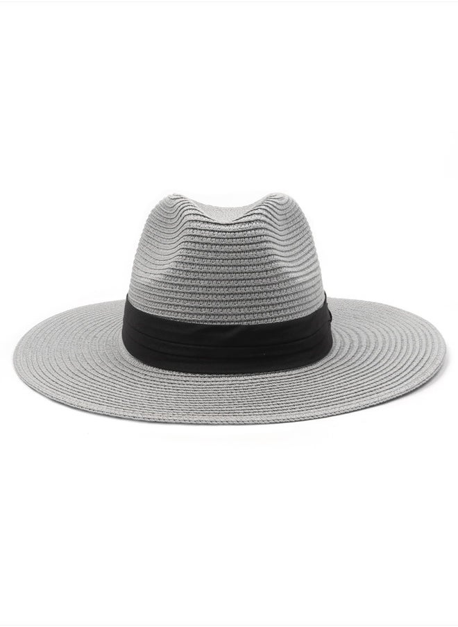Zylioo - Petite Size Straw Panama Hat for Small Heads,Adjustable Fedora Summer Beach Sun Hat,Little UPF Straw Hat - Image 1