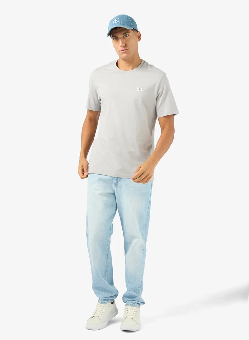 Calvin Klein Jeans  2 Pack Cotton Badge T-shirts for Men | Best Price UAE