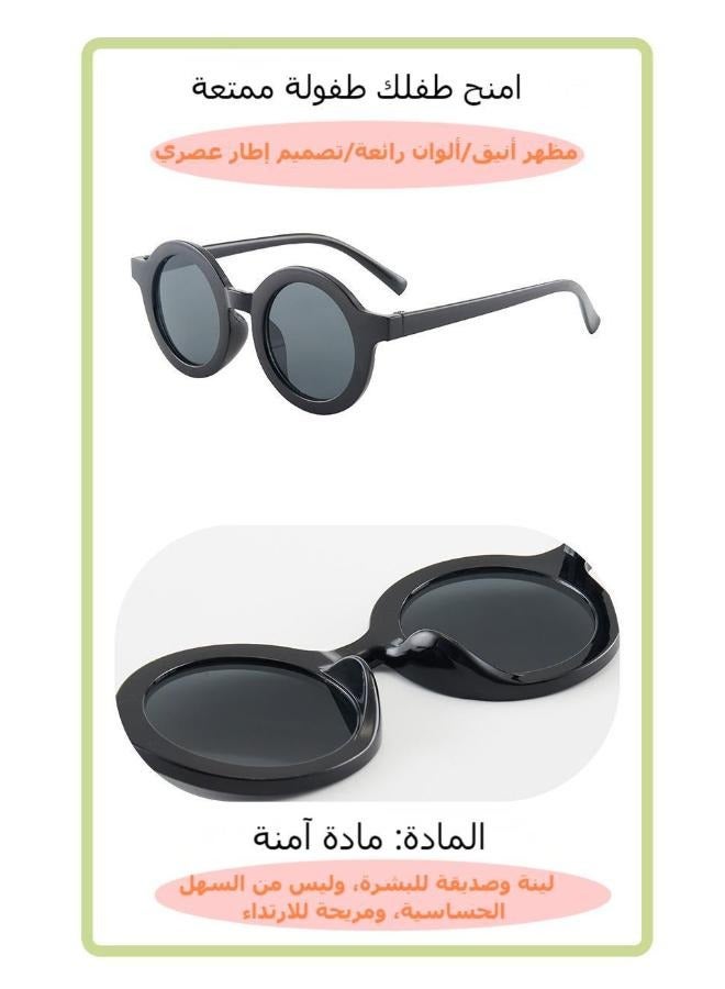 Generic 3PCS Retro Cute Round Sunglasses for Children, Girls, and Boys UV400 Protective Sunglasses  - Image 5