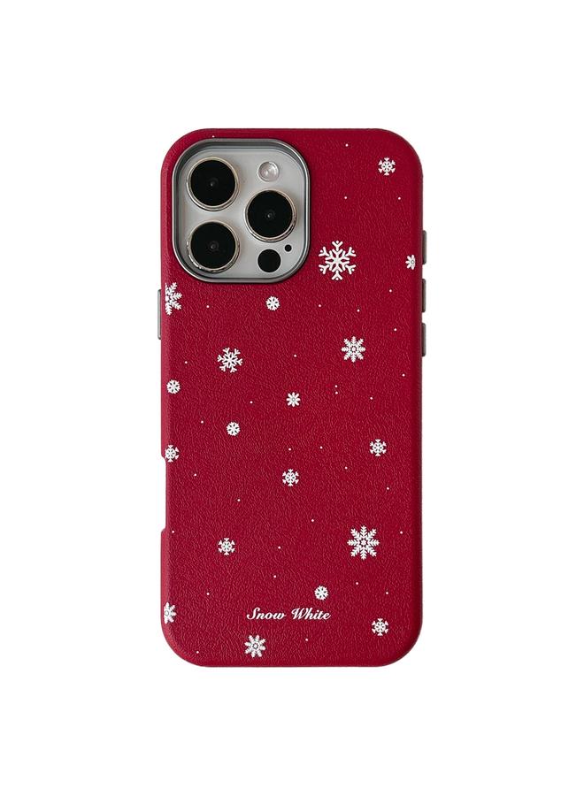 S-TOP Case For iPhone 14 Pro Christmas Series Frosted PC Hybrid TPU Leather Phone Case - Image 1