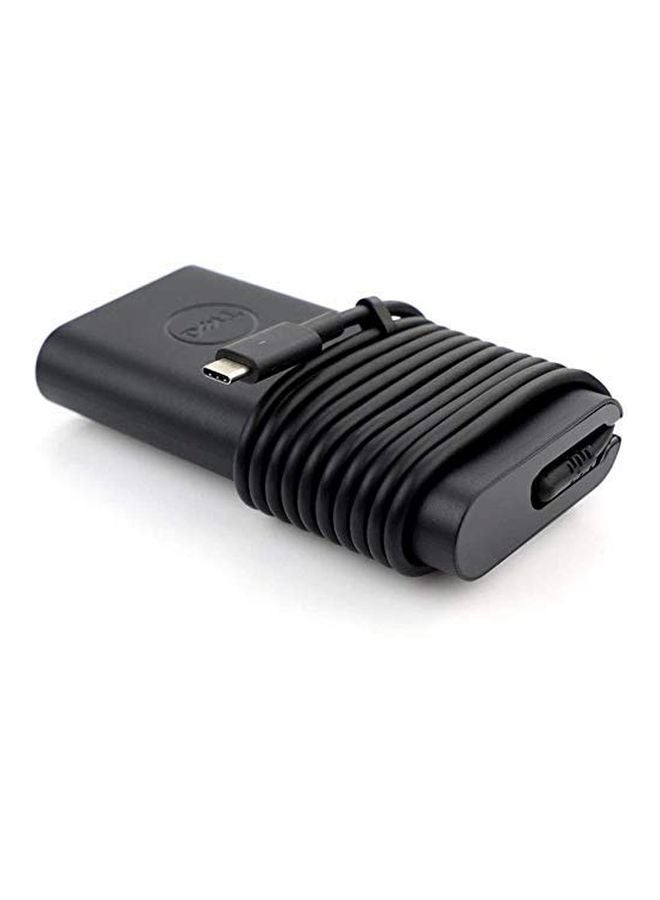 ديل شاحن محول لابتوب للتيار المتردد بتصميم رفيع ومنفذ USB من النوع Type-C أسود - Image 5