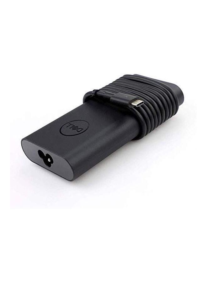 ديل شاحن محول لابتوب للتيار المتردد بتصميم رفيع ومنفذ USB من النوع Type-C أسود - Image 4