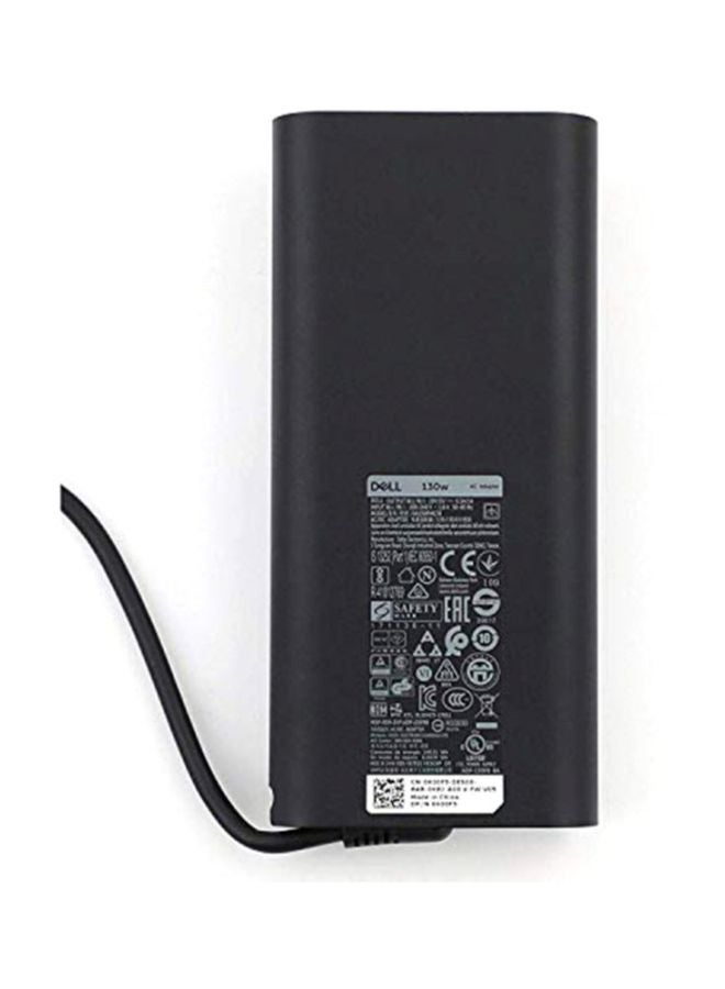 ديل شاحن محول لابتوب للتيار المتردد بتصميم رفيع ومنفذ USB من النوع Type-C أسود - Image 2