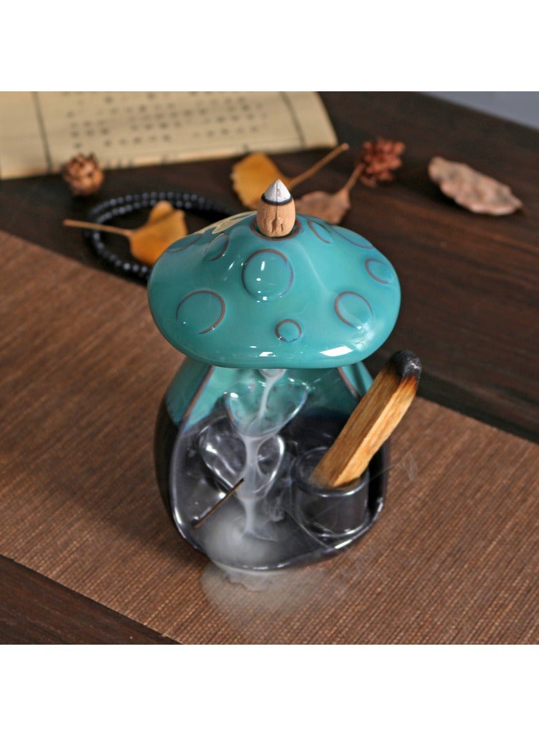 general Mushroom backflow incense burner creative ornaments home decoration ornaments bring unique visual enjoyment - Image 2