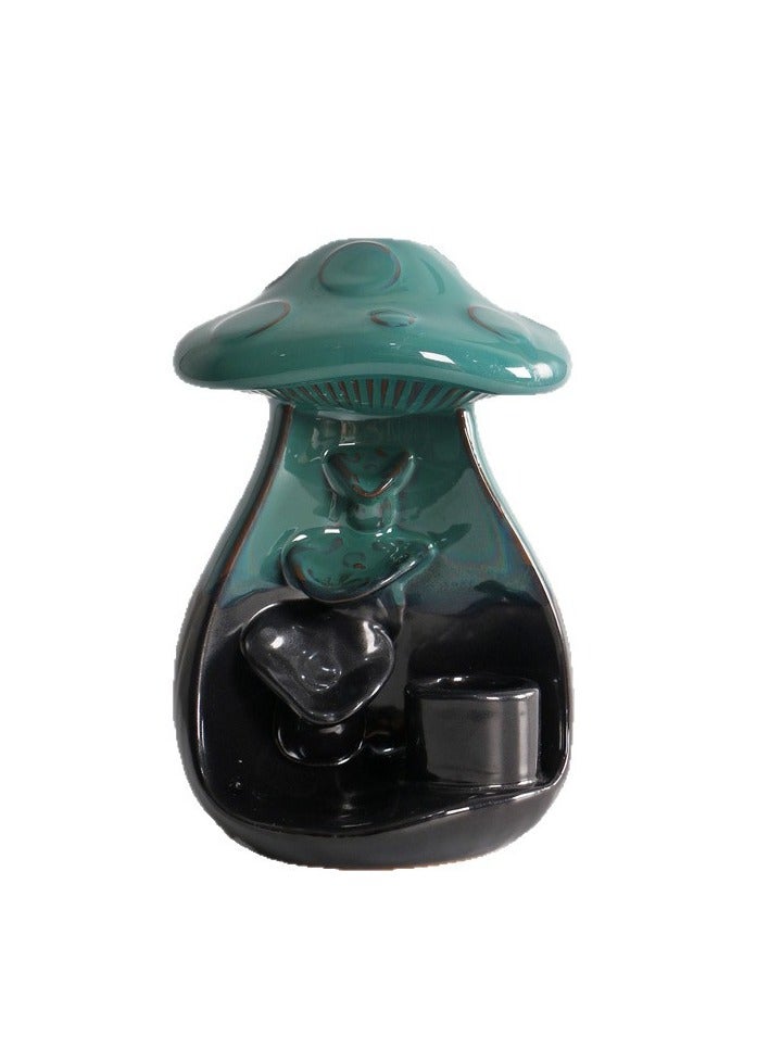 general Mushroom backflow incense burner creative ornaments home decoration ornaments bring unique visual enjoyment - Image 3