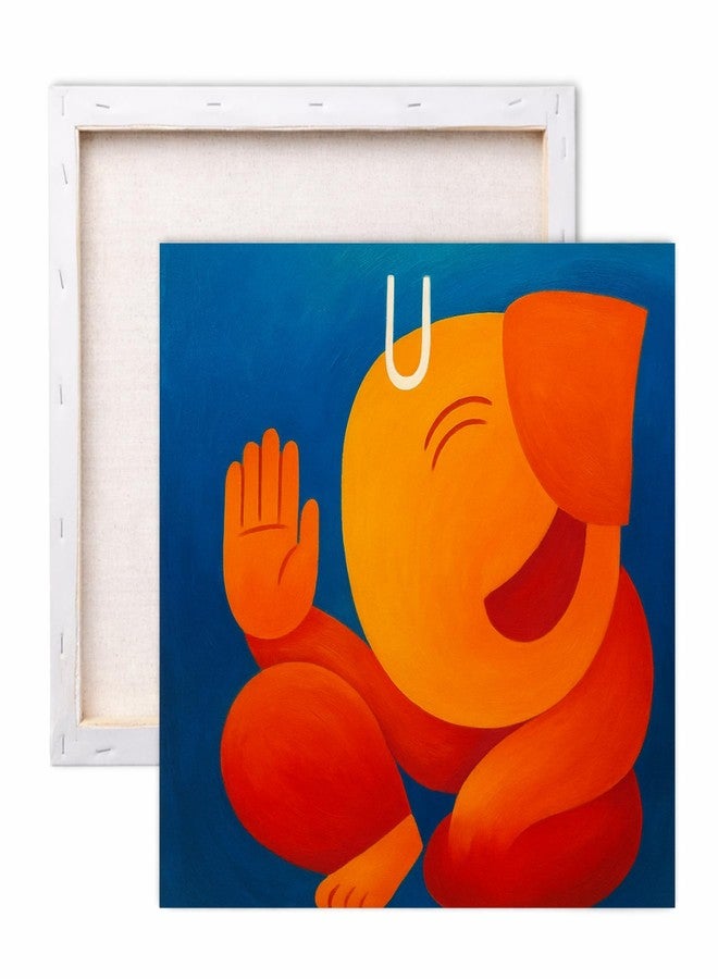 CRAFT MATE CRAFTMATE DIY Framed Paint by Numbers Canvas Art and Craft Kit for Adults and Kids | Bal Ganesh | 8 x 8 inch | God Painting for Living Room, Bedroom & Home Décor - Image 1